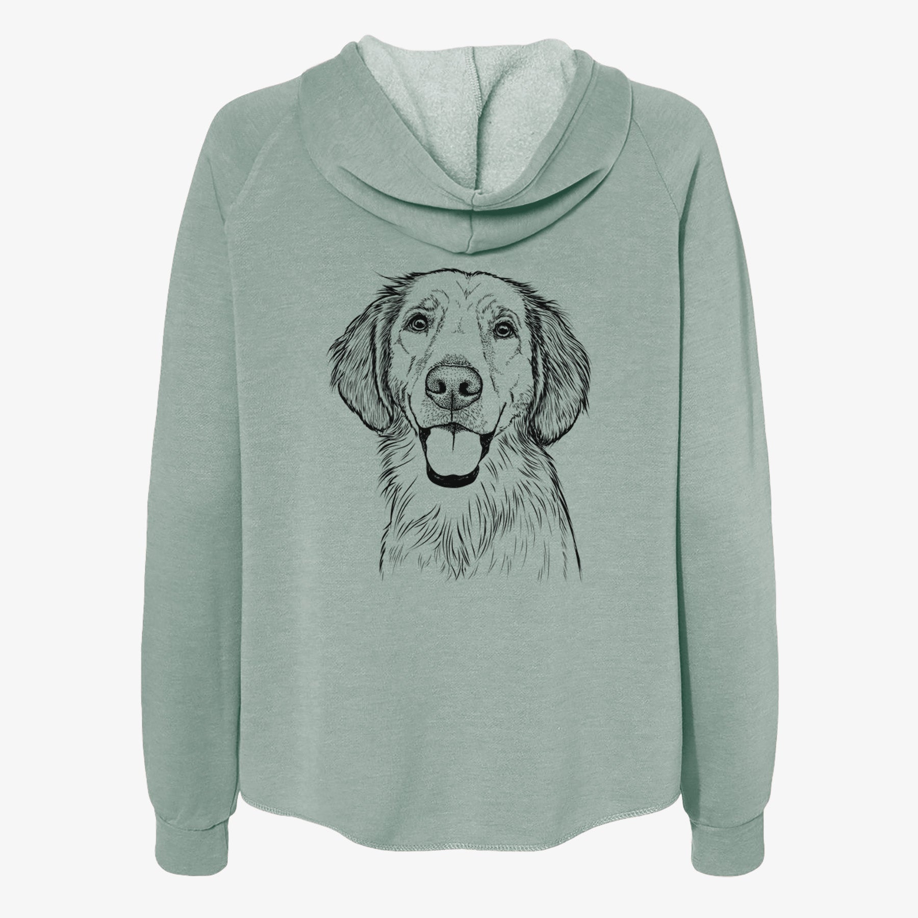 Riley the Golden Retriever - Women's Cali Wave Zip-Up Sweatshirt