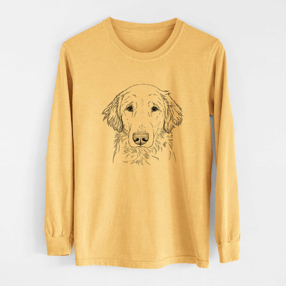 Bare Riley the Golden Retriever - Heavyweight 100% Cotton Long Sleeve