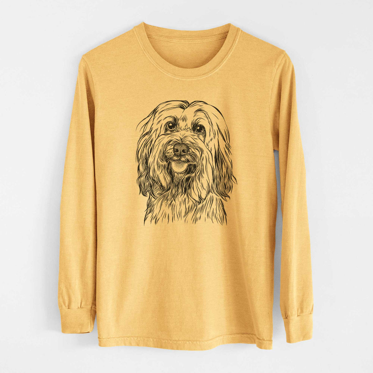 Bare Rime the Tibetan Terrier - Heavyweight 100% Cotton Long Sleeve
