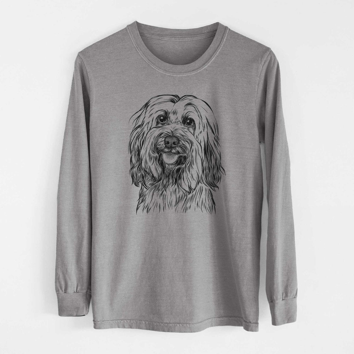 Bare Rime the Tibetan Terrier - Heavyweight 100% Cotton Long Sleeve