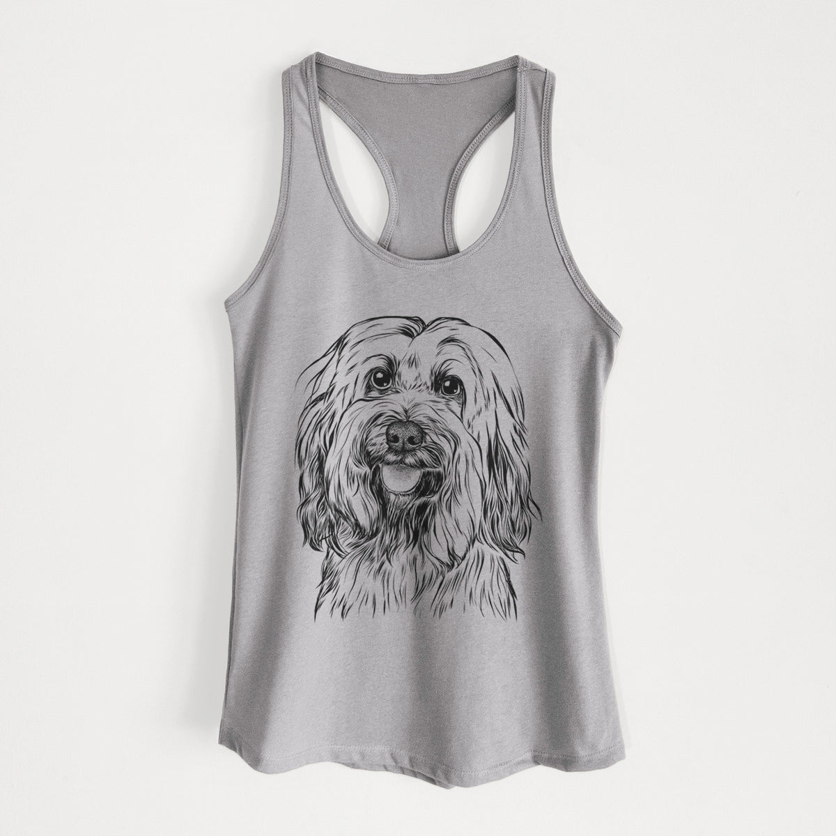 Rime the Tibetan Terrier - Women&#39;s Racerback Tanktop