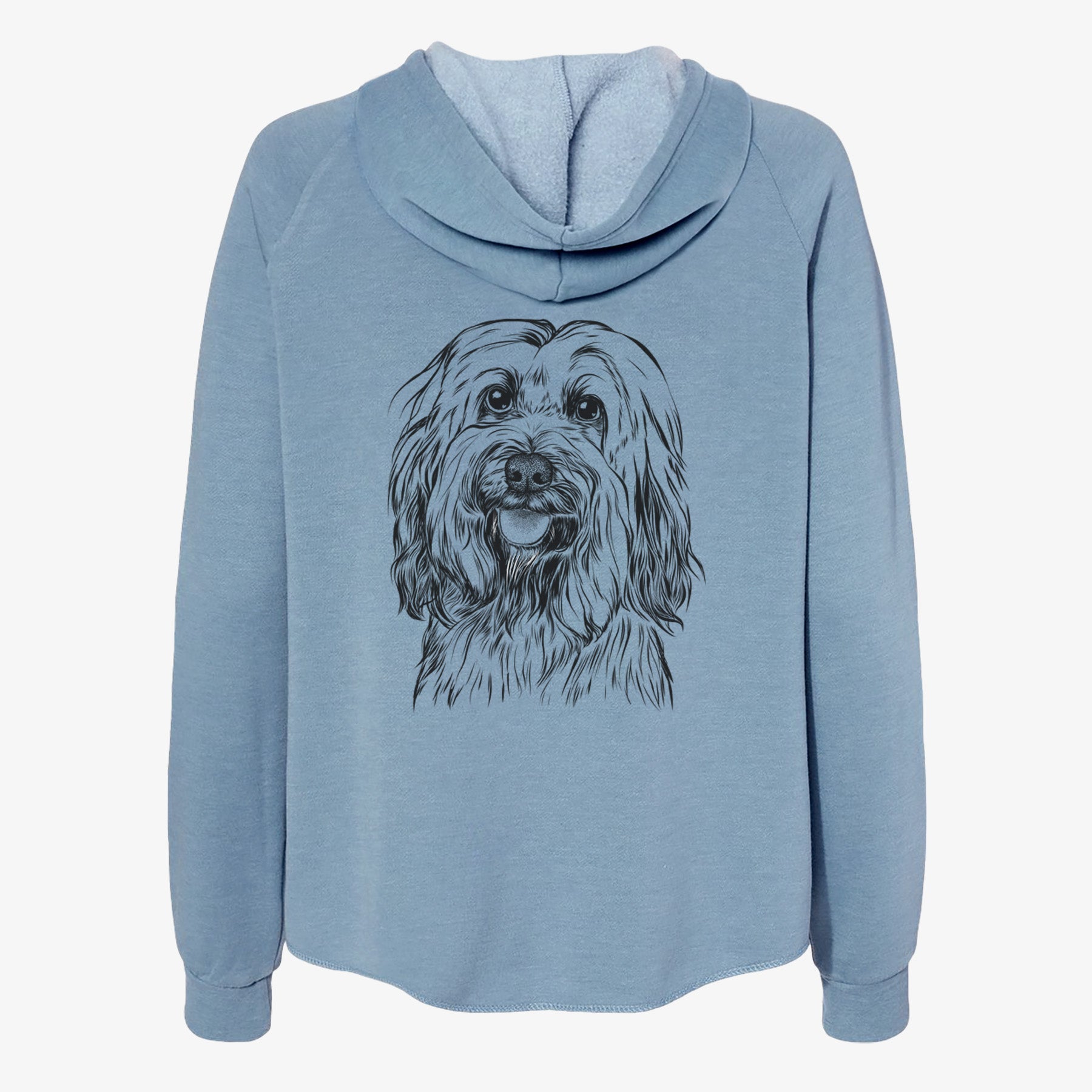 Rime the Tibetan Terrier - Women's Cali Wave Zip-Up Sweatshirt