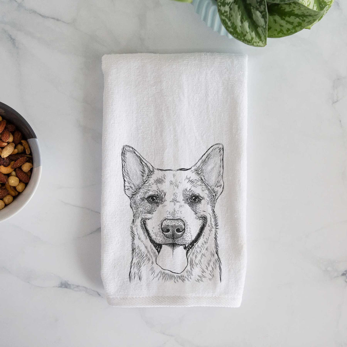 Rio the Australian Cattle Dog Decorative Hand Towel