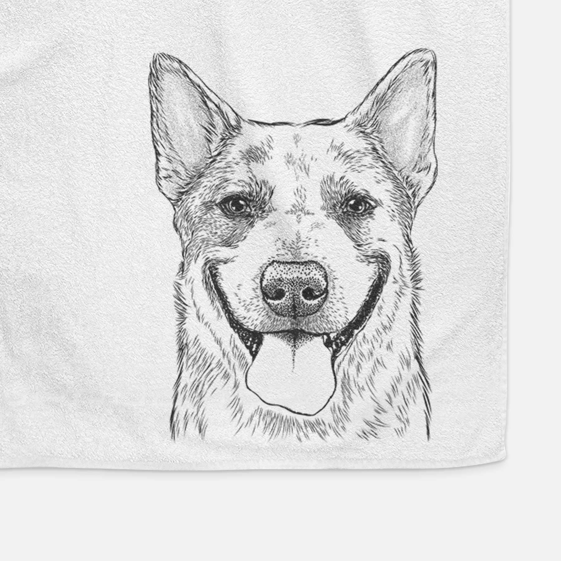 Rio the Australian Cattle Dog Decorative Hand Towel