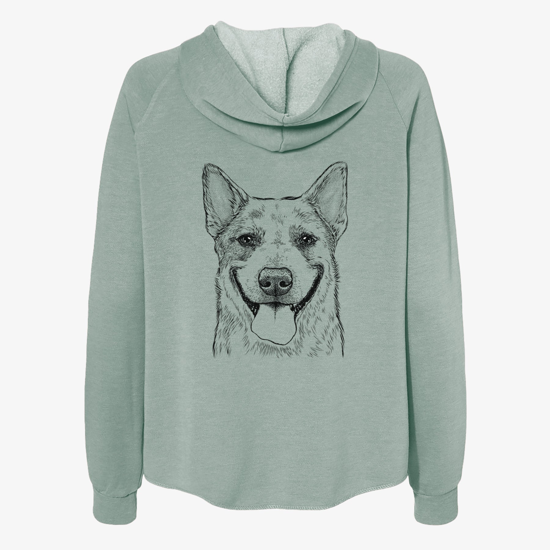 Rio the Australian Cattle Dog - Women's Cali Wave Zip-Up Sweatshirt