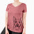 Bare Rio the Australian Cattle Dog - Women's V-neck Shirt