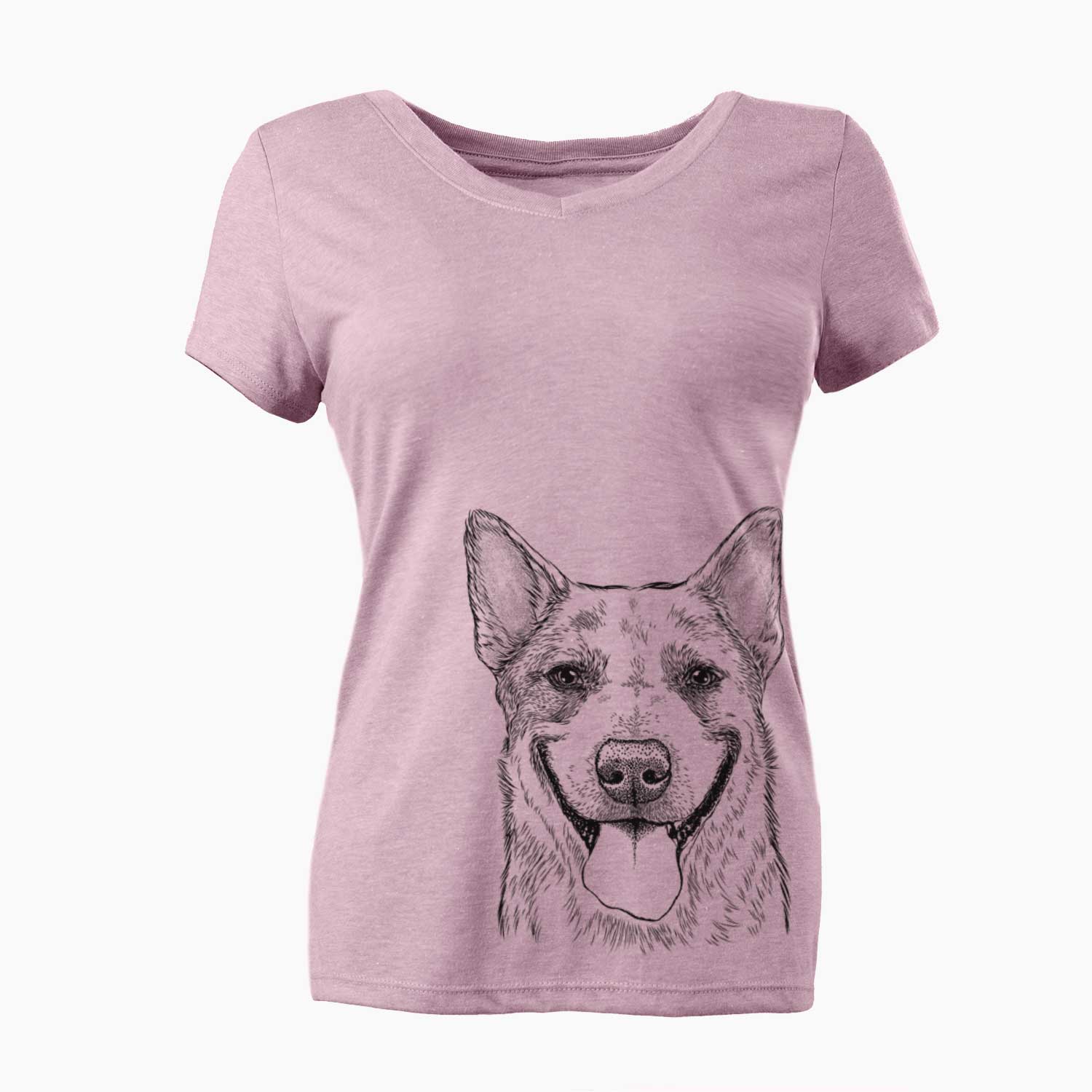 Bare Rio the Australian Cattle Dog - Women's V-neck Shirt