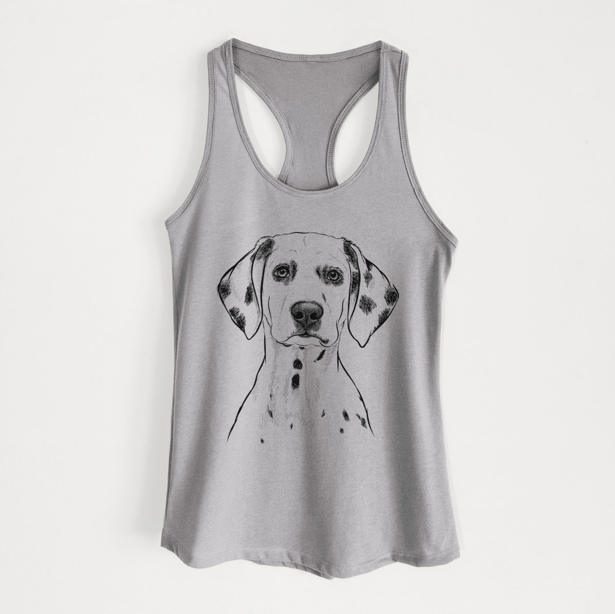 Riot the Dalmatian - Women&#39;s Racerback Tanktop