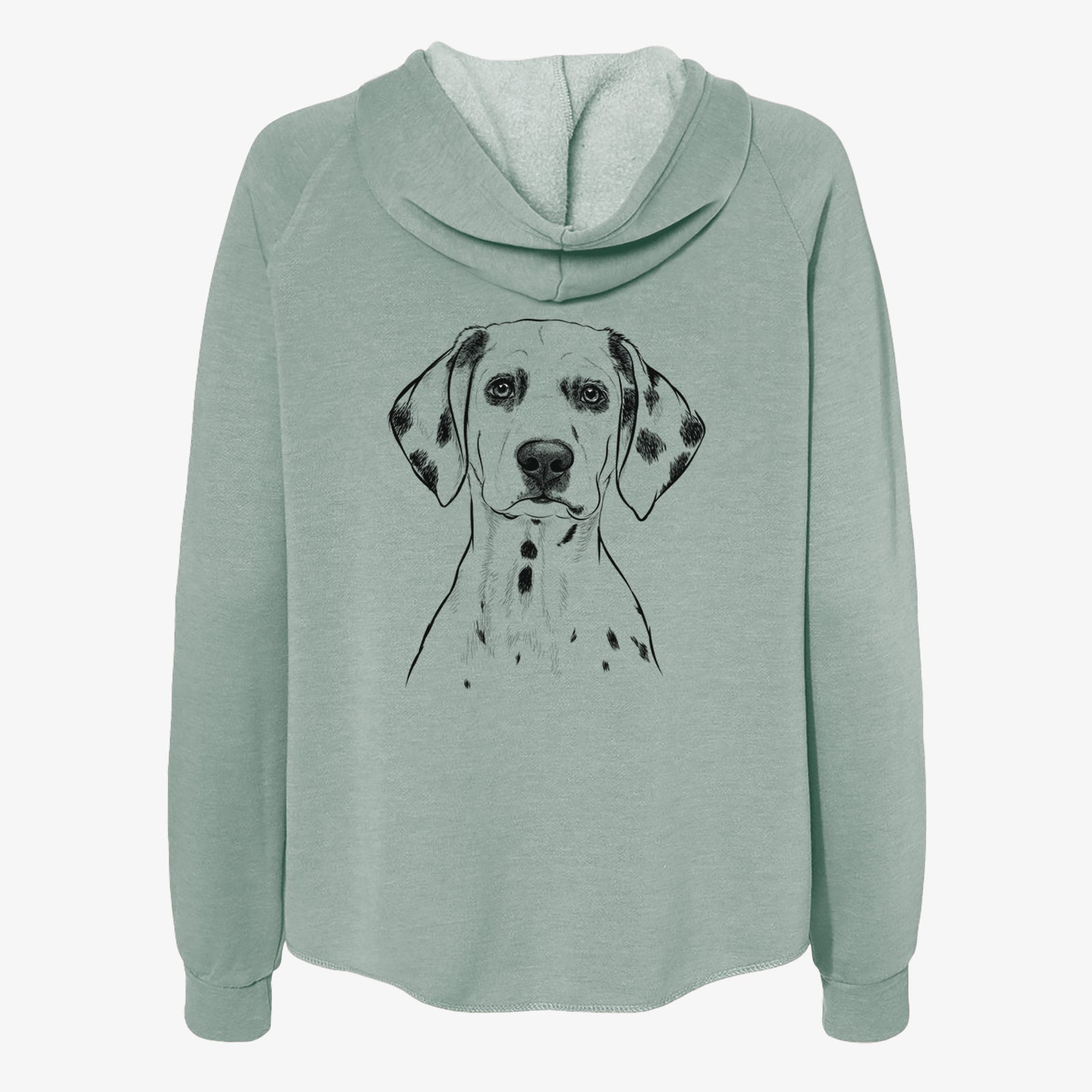 Riot the Dalmatian - Women's Cali Wave Zip-Up Sweatshirt