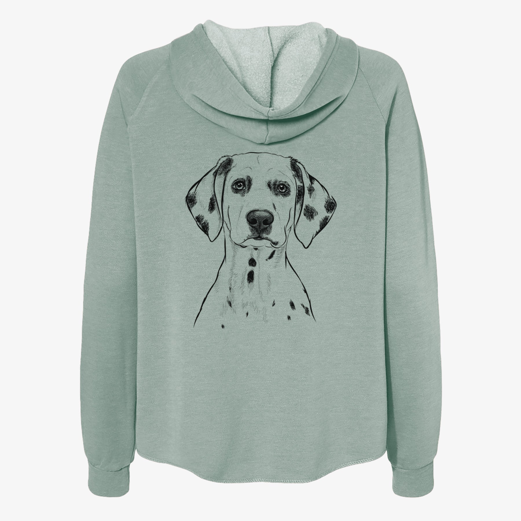 Riot the Dalmatian - Women's Cali Wave Zip-Up Sweatshirt