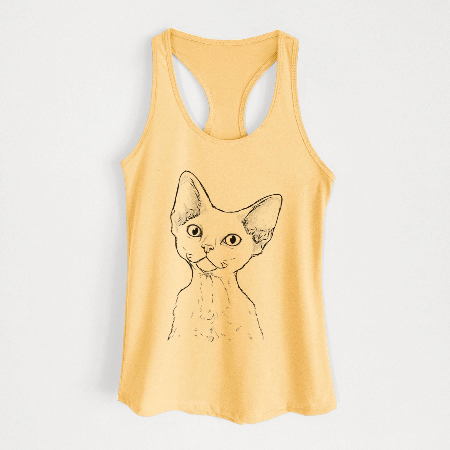 Ripley the Devon Rex Cat - Women's Racerback Tanktop