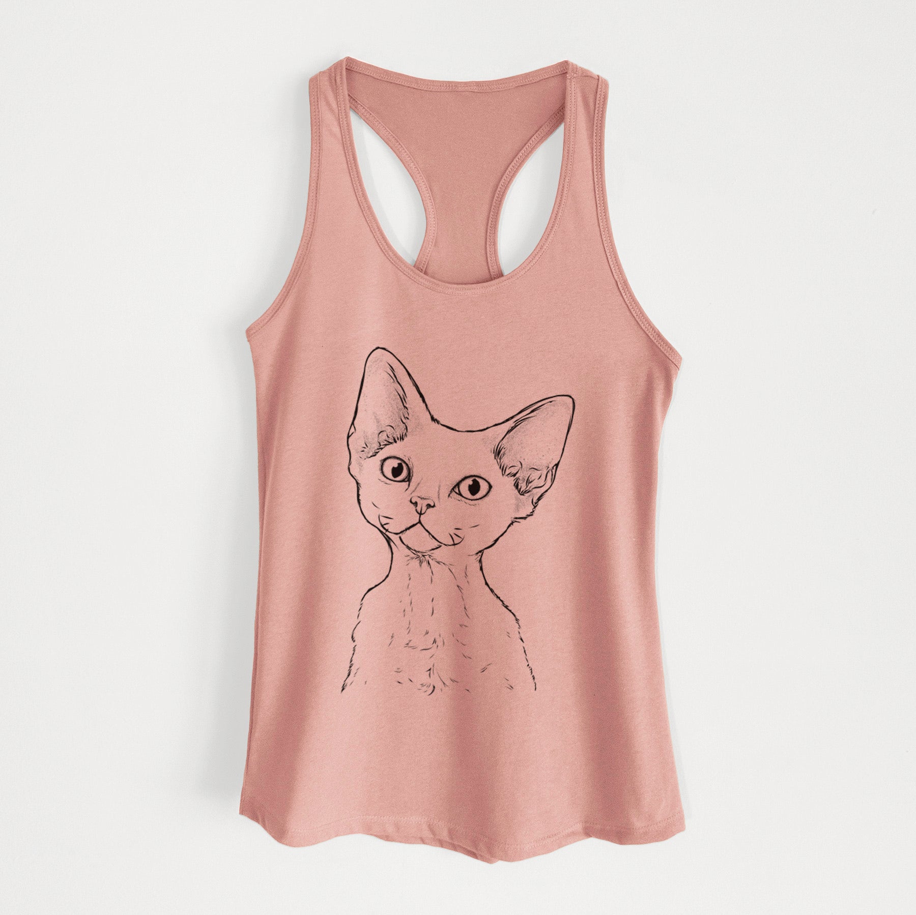 Ripley the Devon Rex Cat - Women's Racerback Tanktop