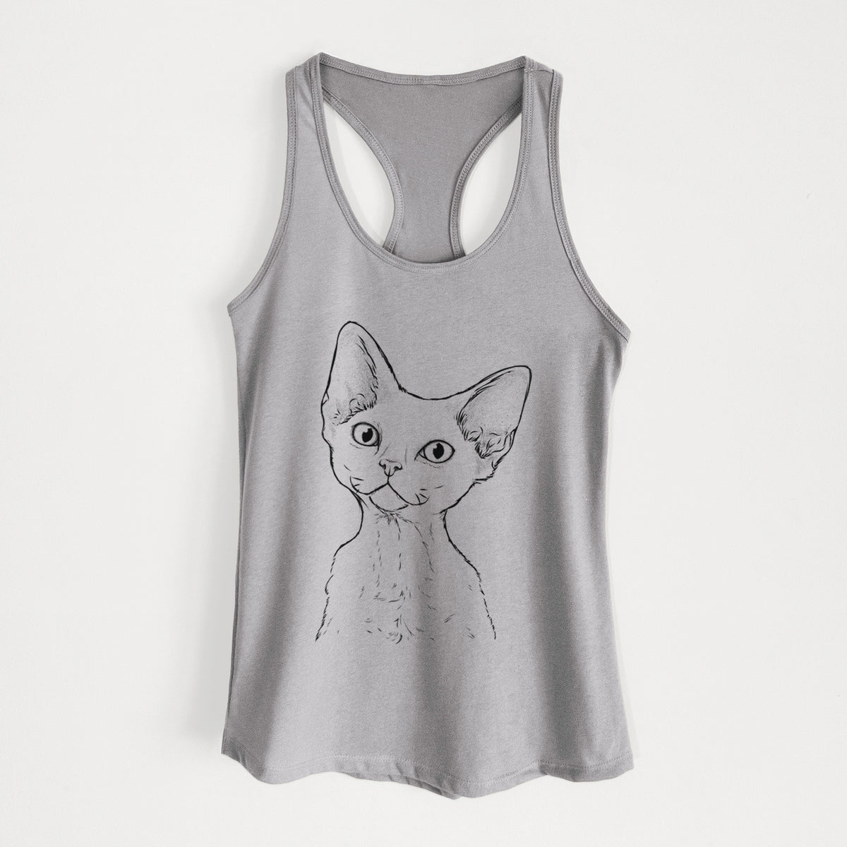 Ripley the Devon Rex Cat - Women&#39;s Racerback Tanktop