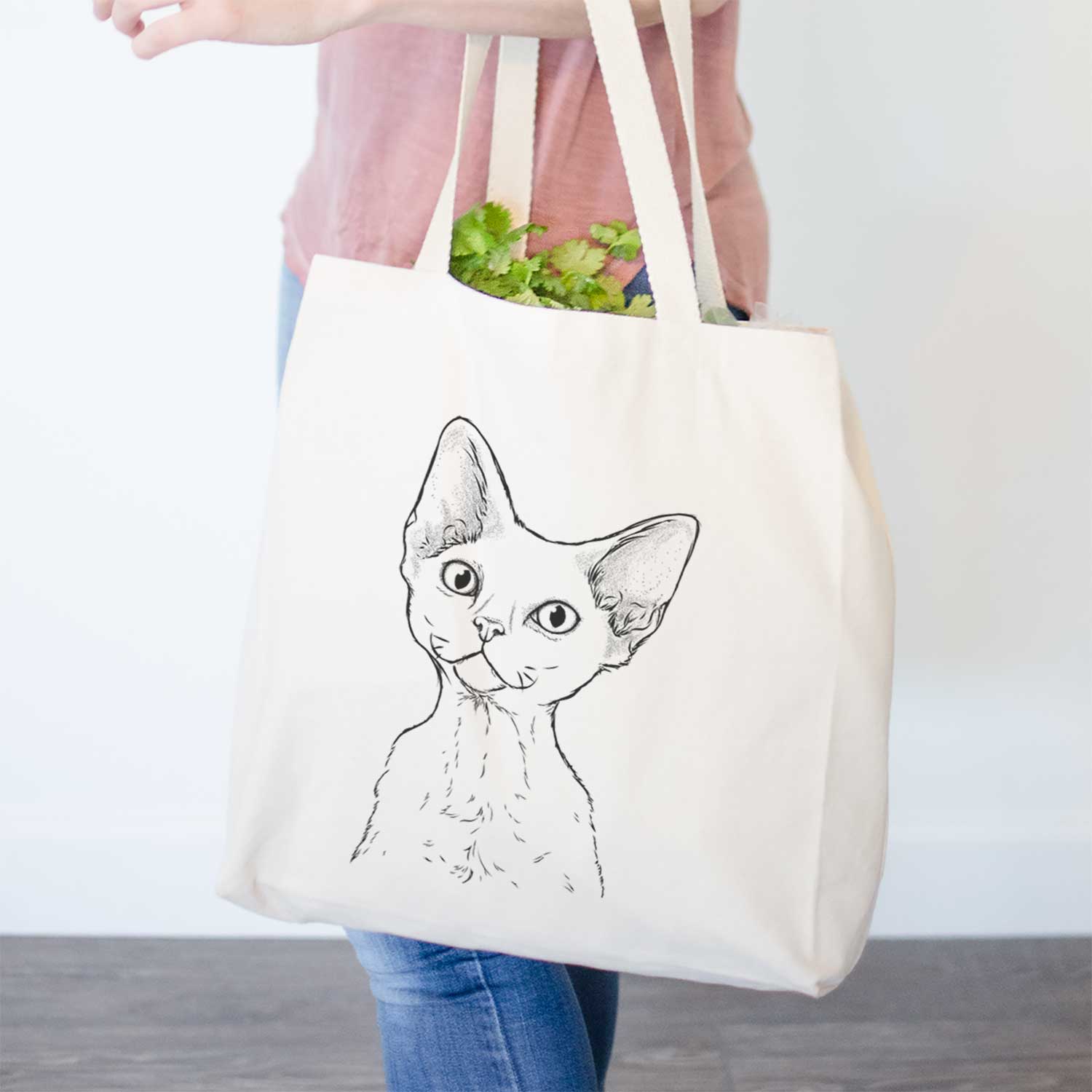 Ripley the Devon Rex Cat - Tote Bag