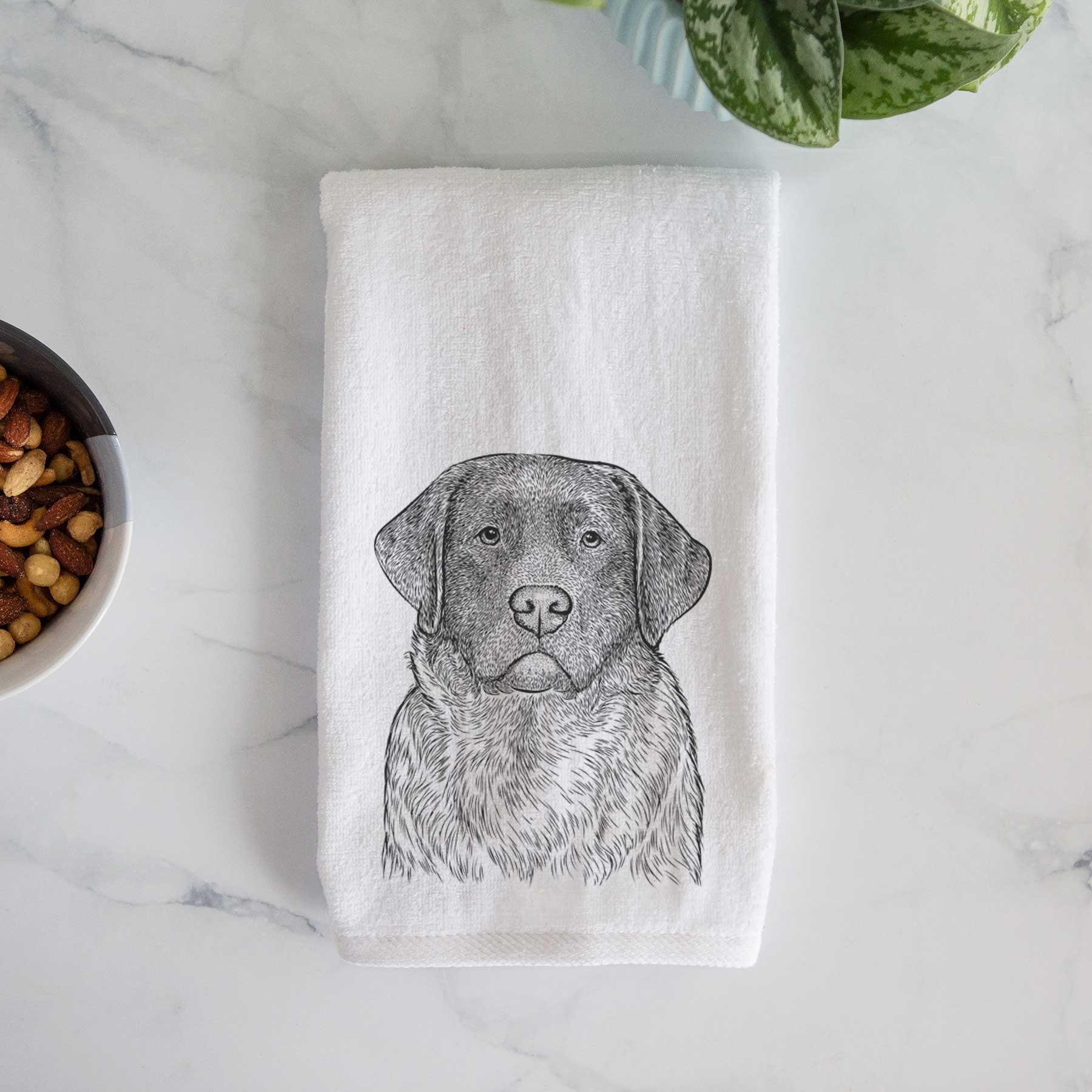 River the English Labrador Retriever Decorative Hand Towel