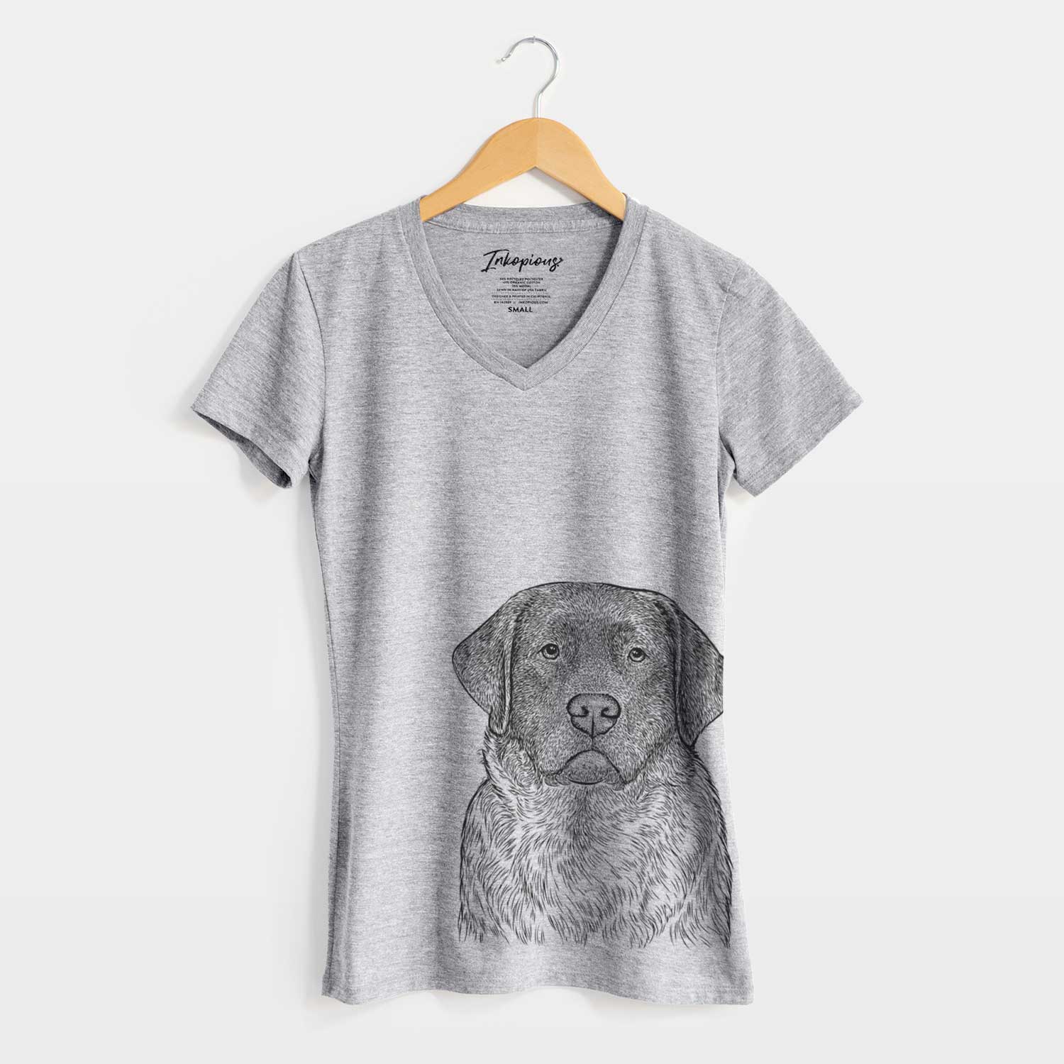 Bare River the English Labrador Retriever - Women's V-neck Shirt