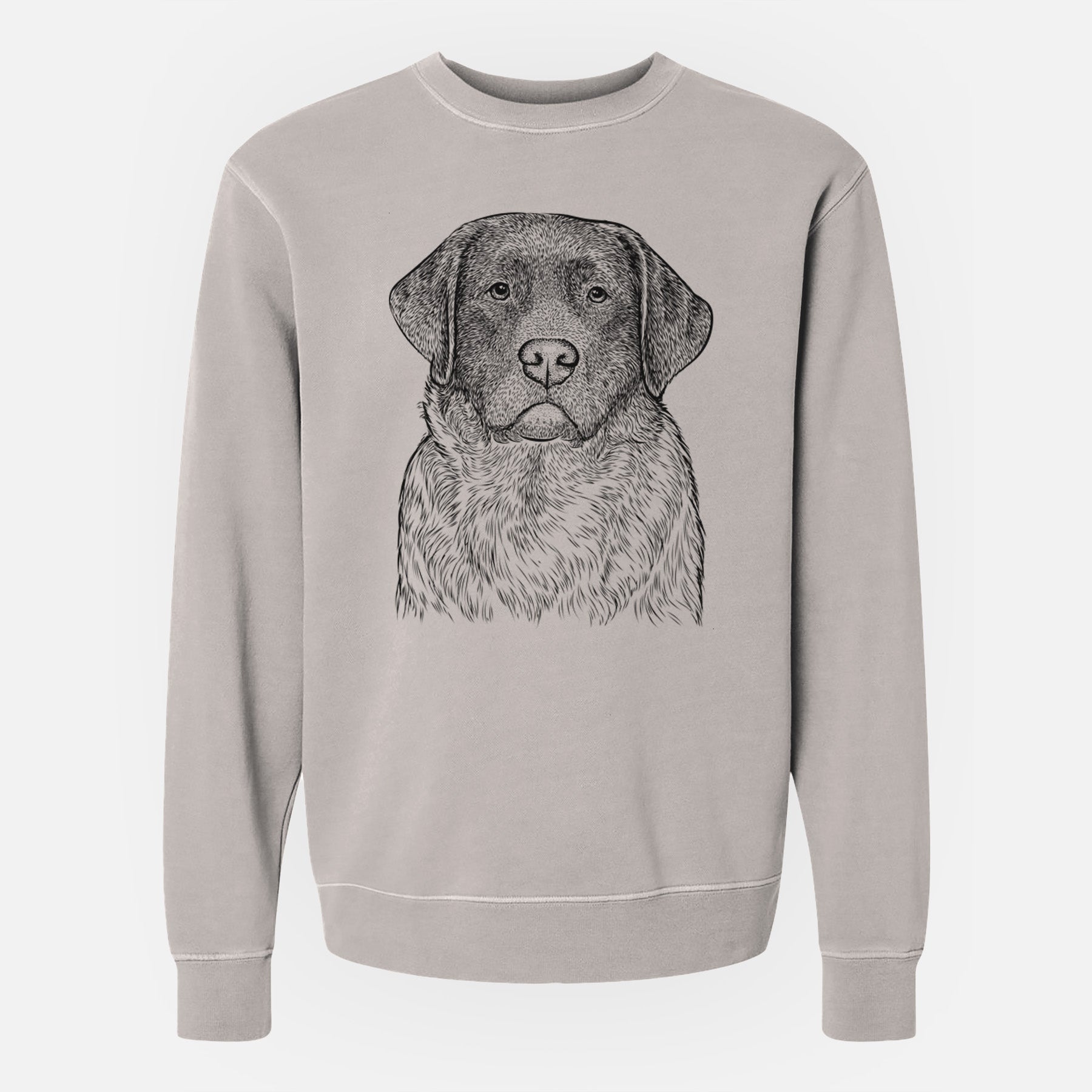 Bare River the English Labrador Retriever - Unisex Pigment Dyed Crew Sweatshirt