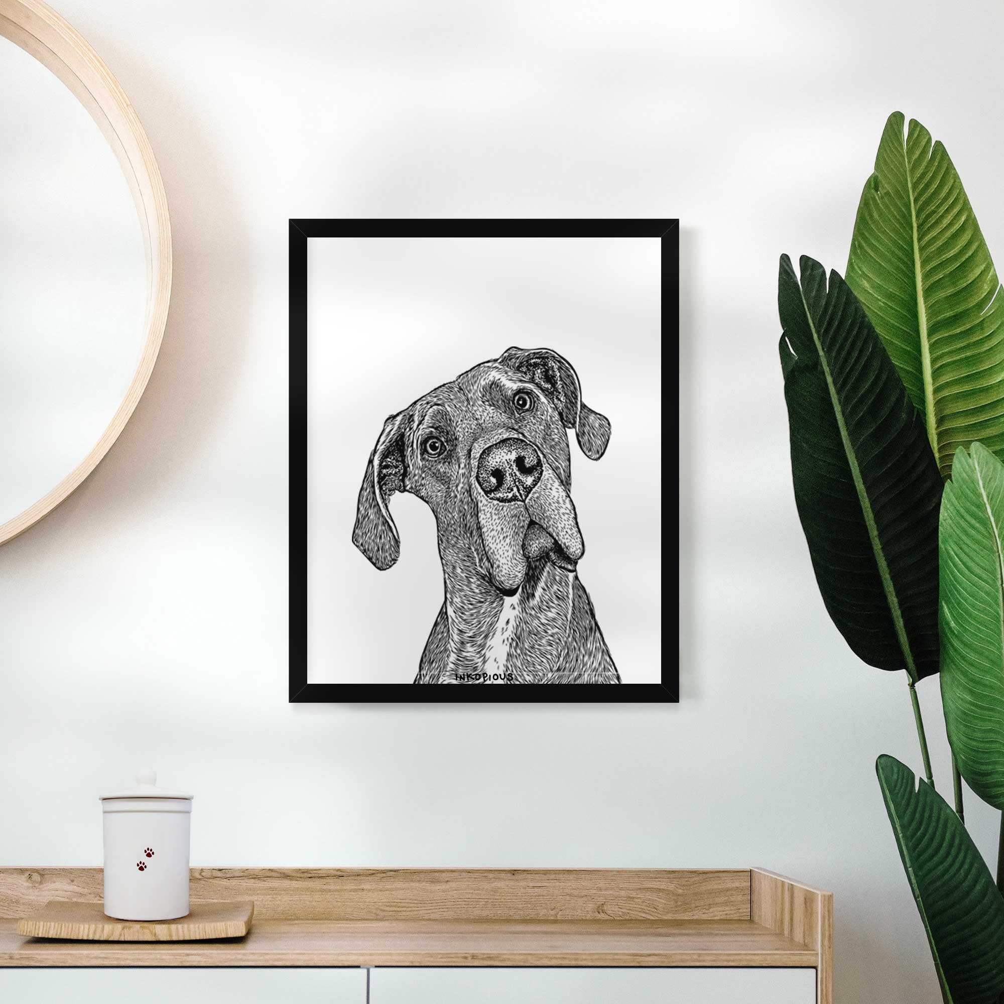 River the Great Dane Art Print