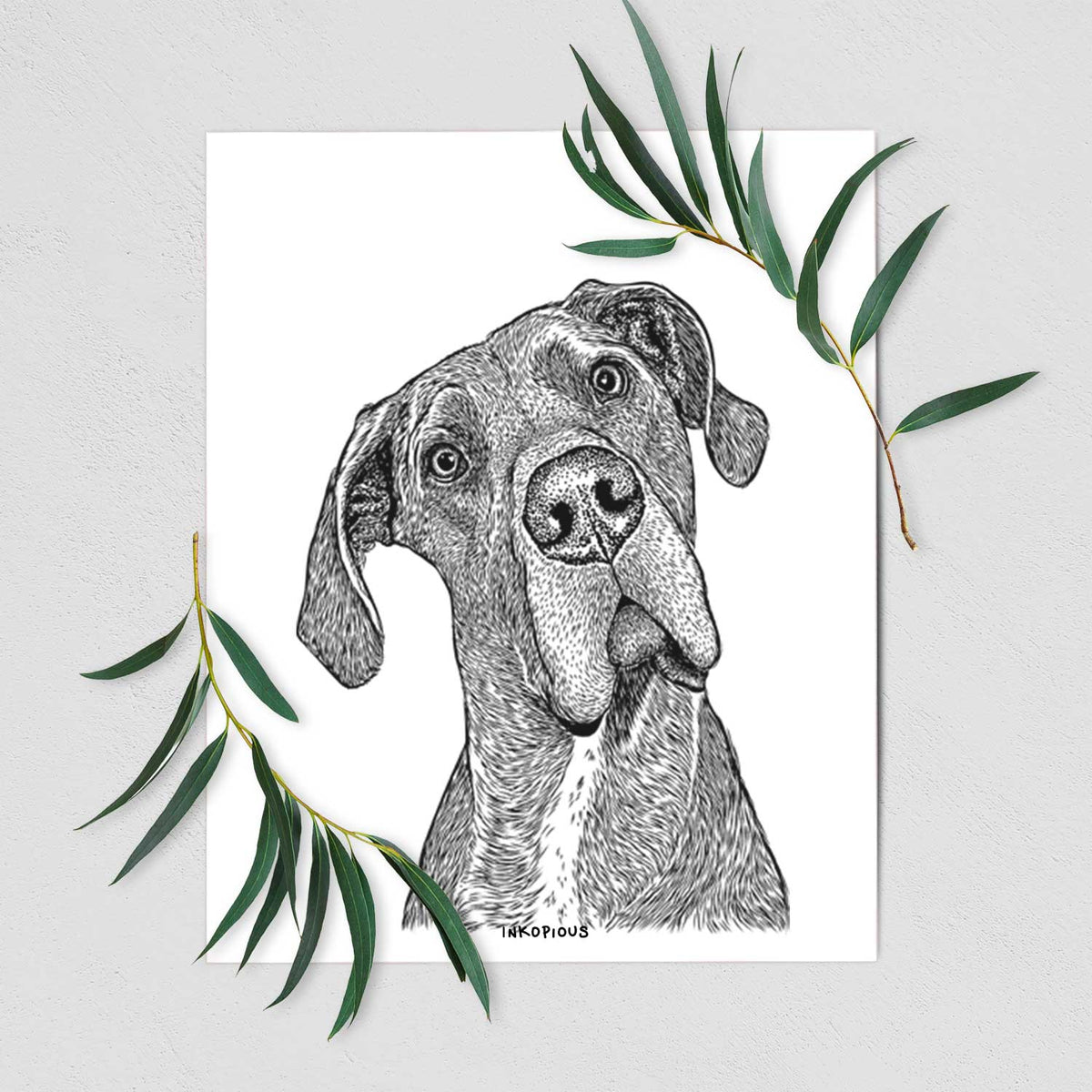 River the Great Dane Art Print