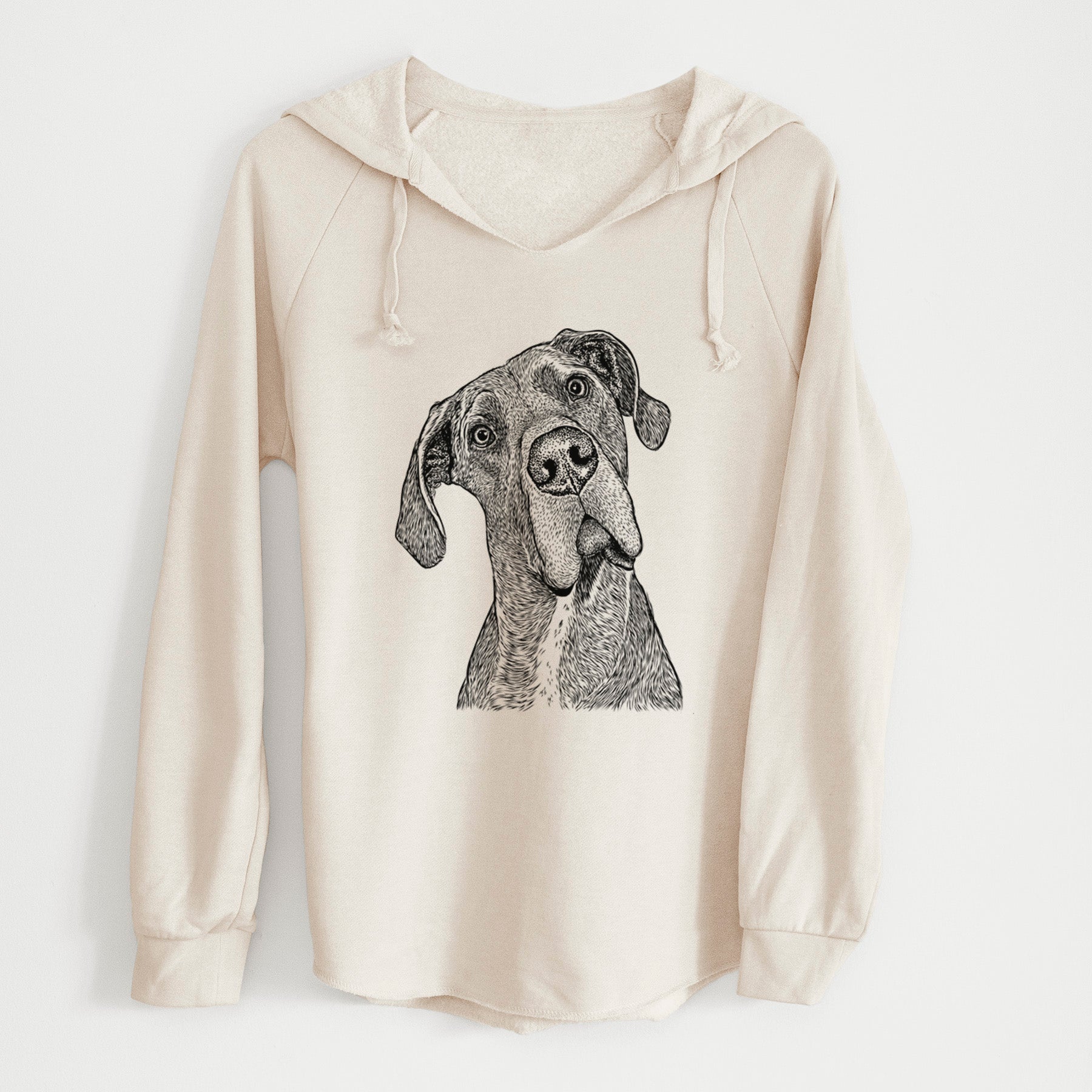 Bare River the Great Dane - Cali Wave Hooded Sweatshirt