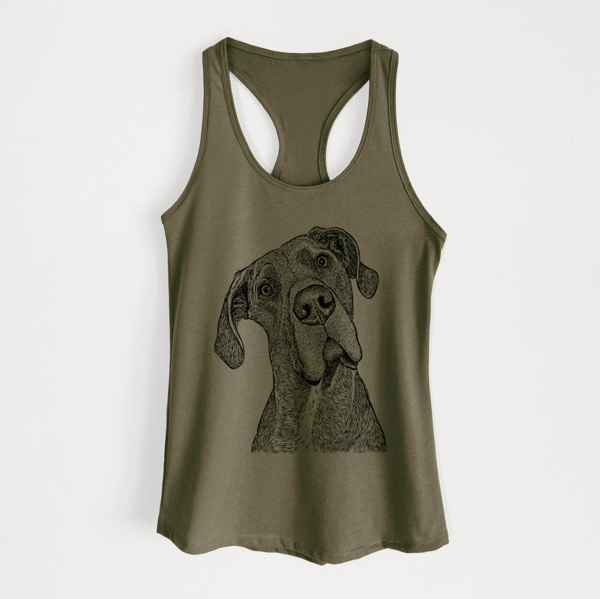River the Great Dane - Women's Racerback Tanktop