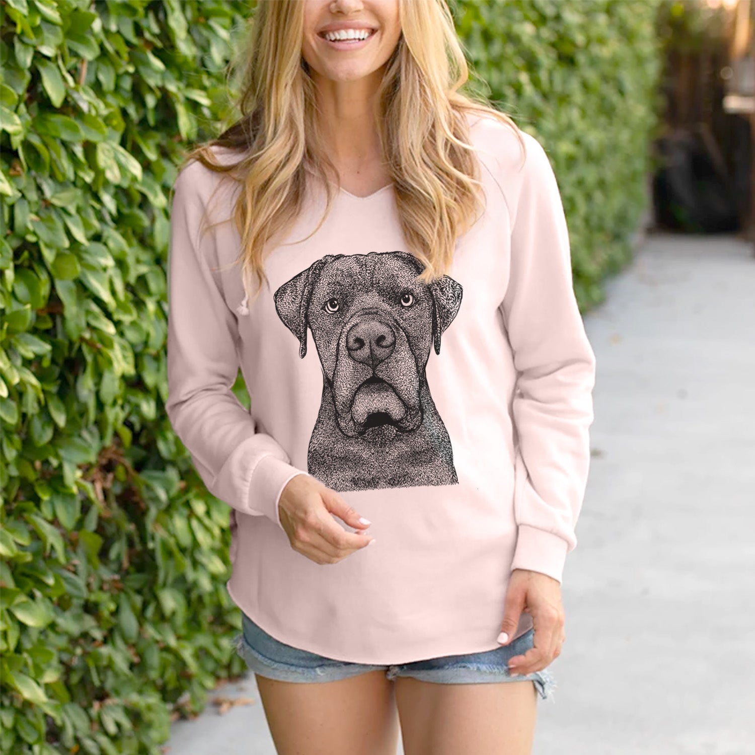 Bare Rocco the Cane Corso - Cali Wave Hooded Sweatshirt