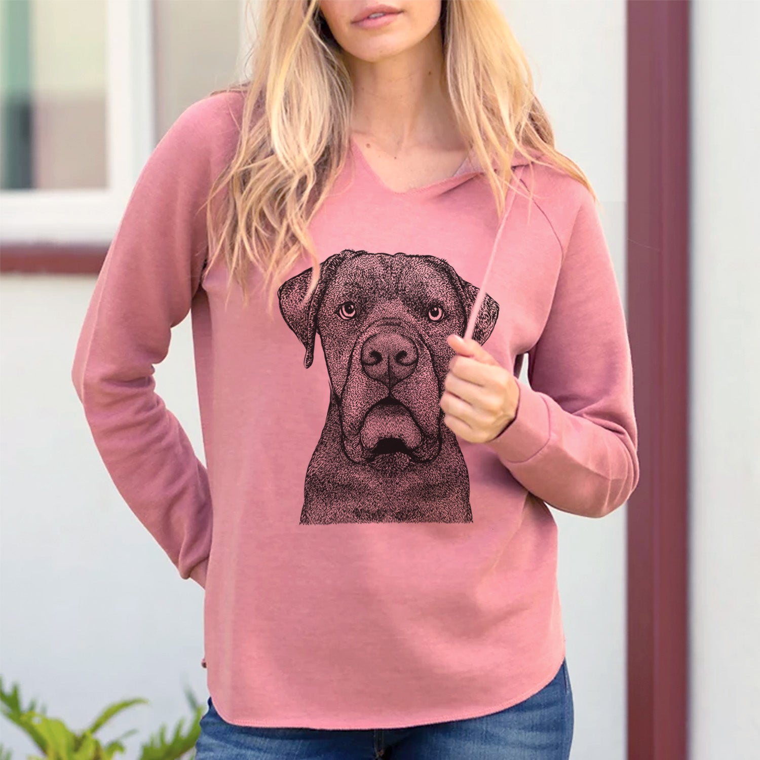 Bare Rocco the Cane Corso - Cali Wave Hooded Sweatshirt