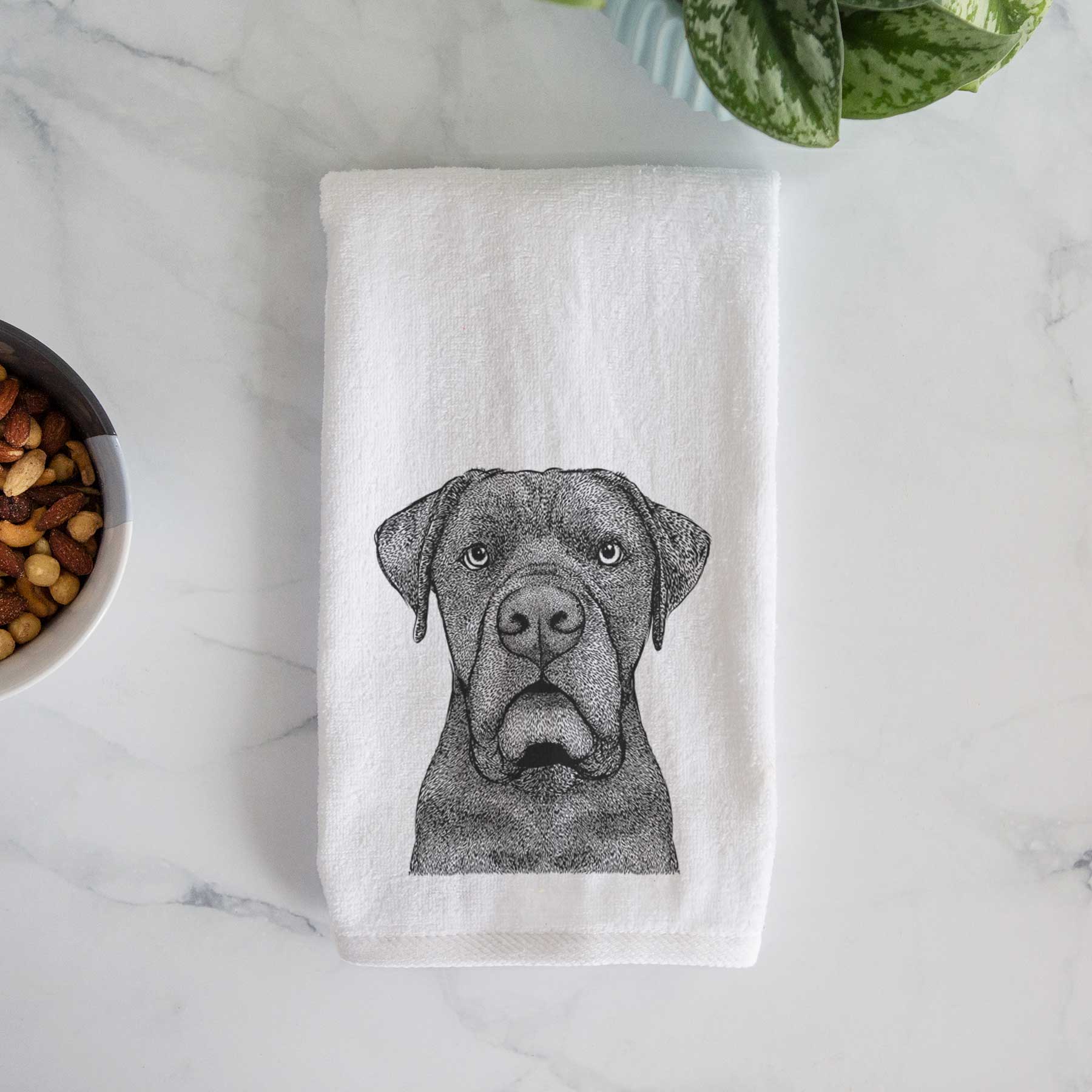 Rocco the Cane Corso Decorative Hand Towel