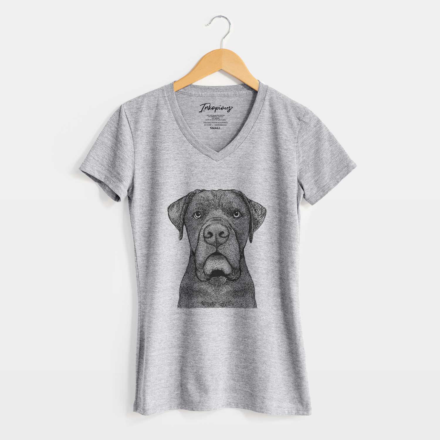 Bare Rocco the Cane Corso - Women's V-neck Shirt