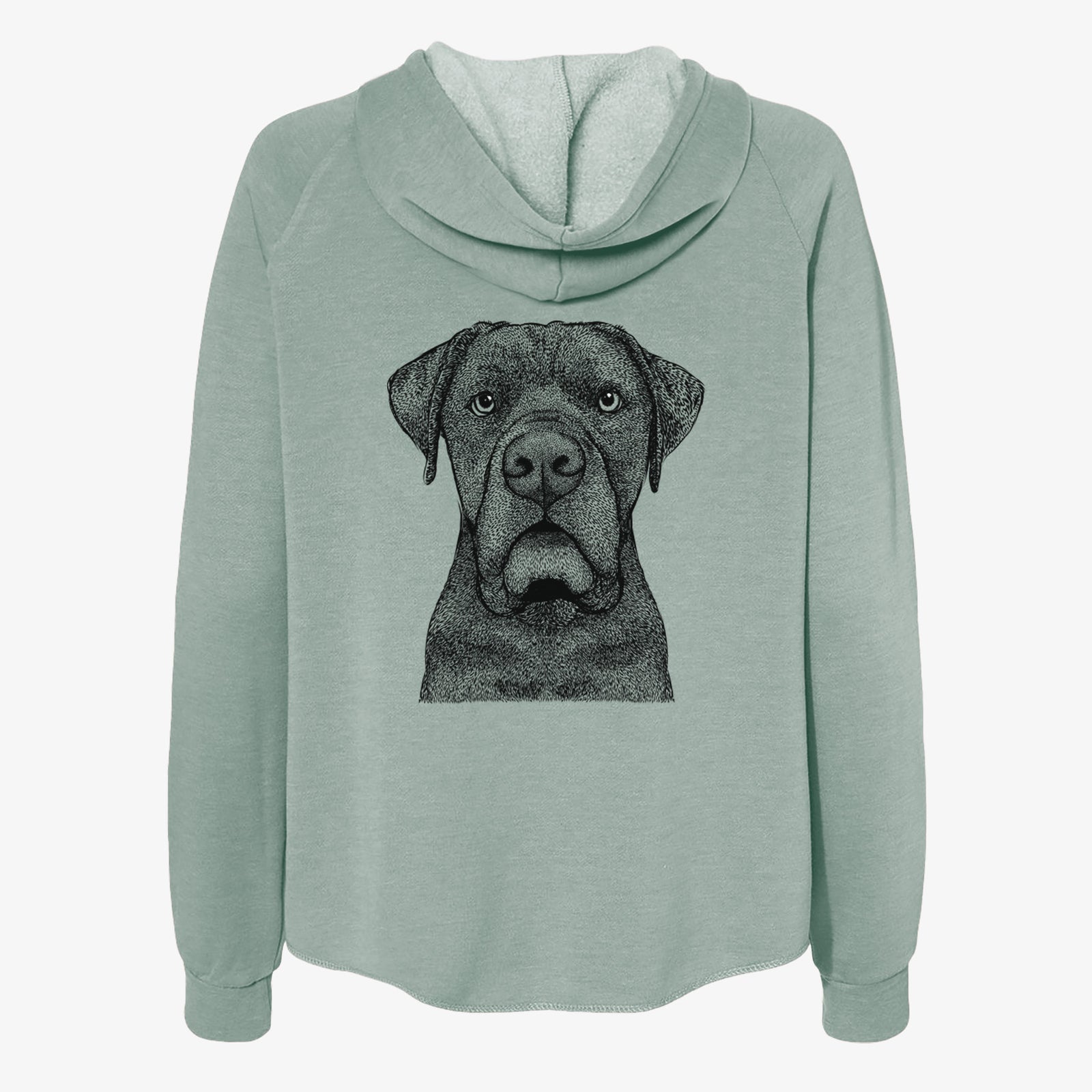 Rocco the Cane Corso - Women's Cali Wave Zip-Up Sweatshirt