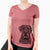 Bare Rocco the Cane Corso - Women's V-neck Shirt