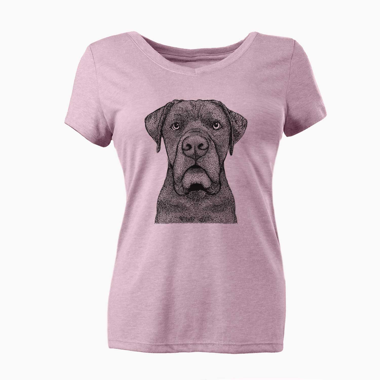 Bare Rocco the Cane Corso - Women's V-neck Shirt