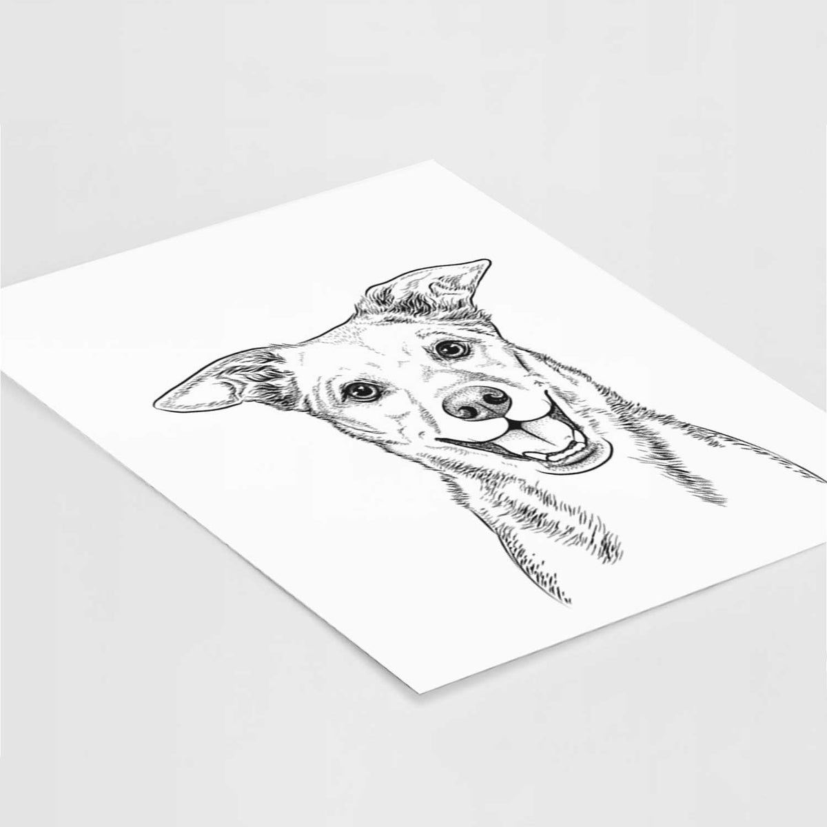 Rocco the Mixed Breed Art Print