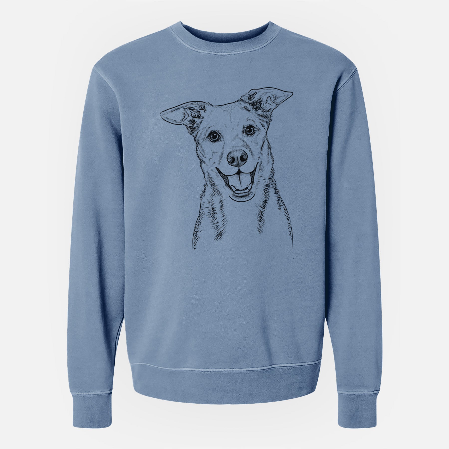 Bare Rocco the Mixed Breed - Unisex Pigment Dyed Crew Sweatshirt