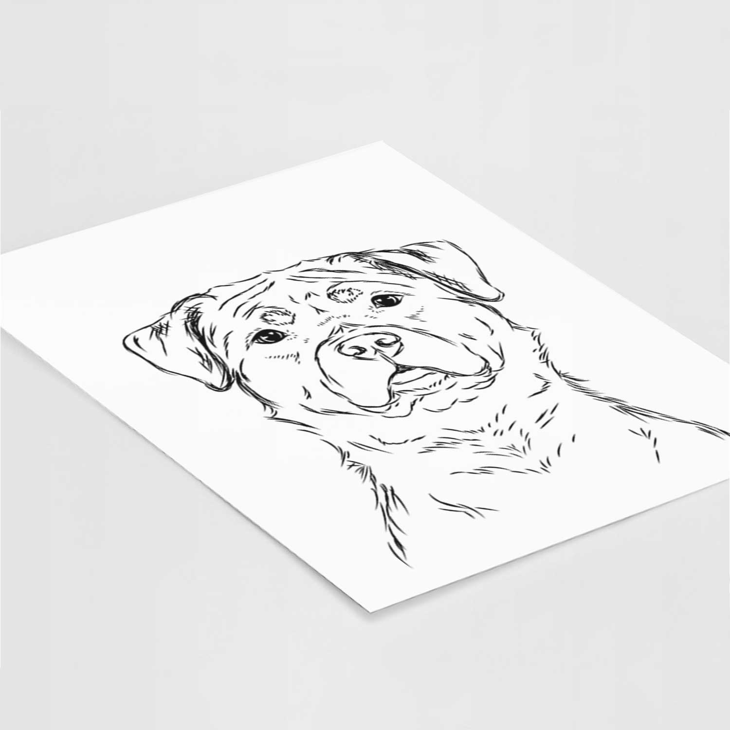 Rocky the Rottweiler Art Print