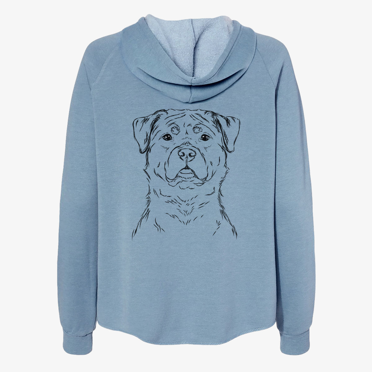 Rocky the Rottweiler - Women's Cali Wave Zip-Up Sweatshirt
