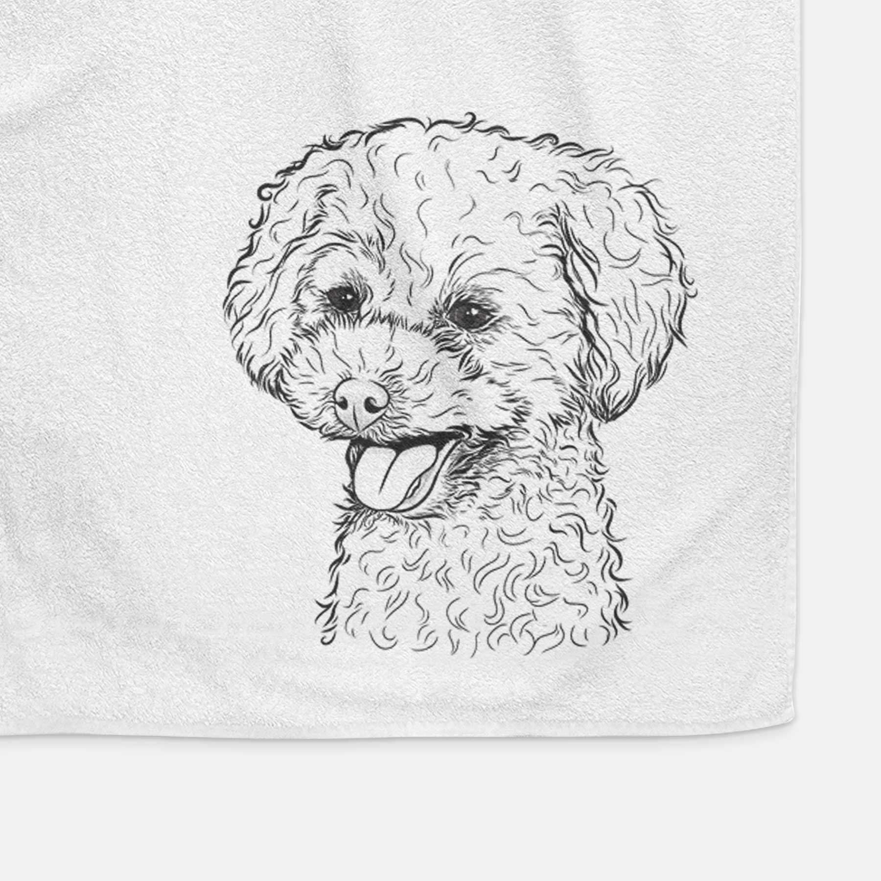 Rocky the Teacup Poodle Decorative Hand Towel