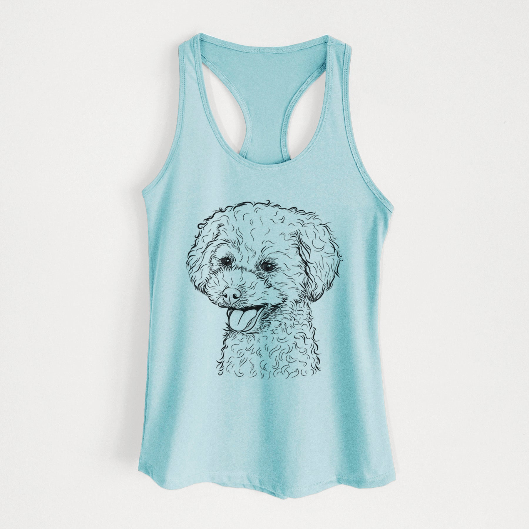 Rocky the Teacup Poodle - Women's Racerback Tanktop