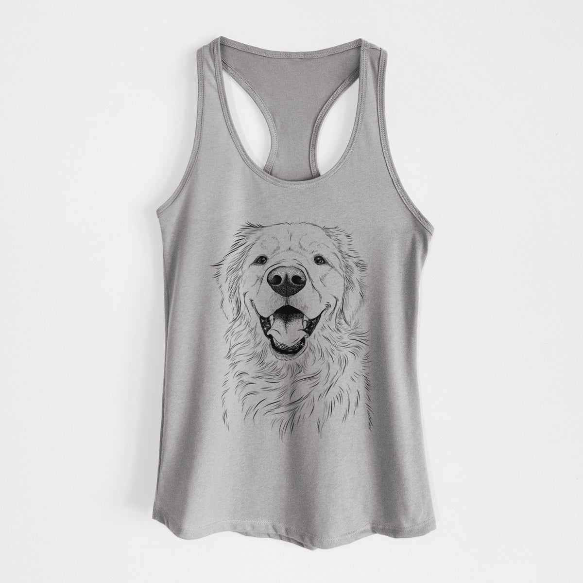 Roger the Golden Retriever - Women&#39;s Racerback Tanktop