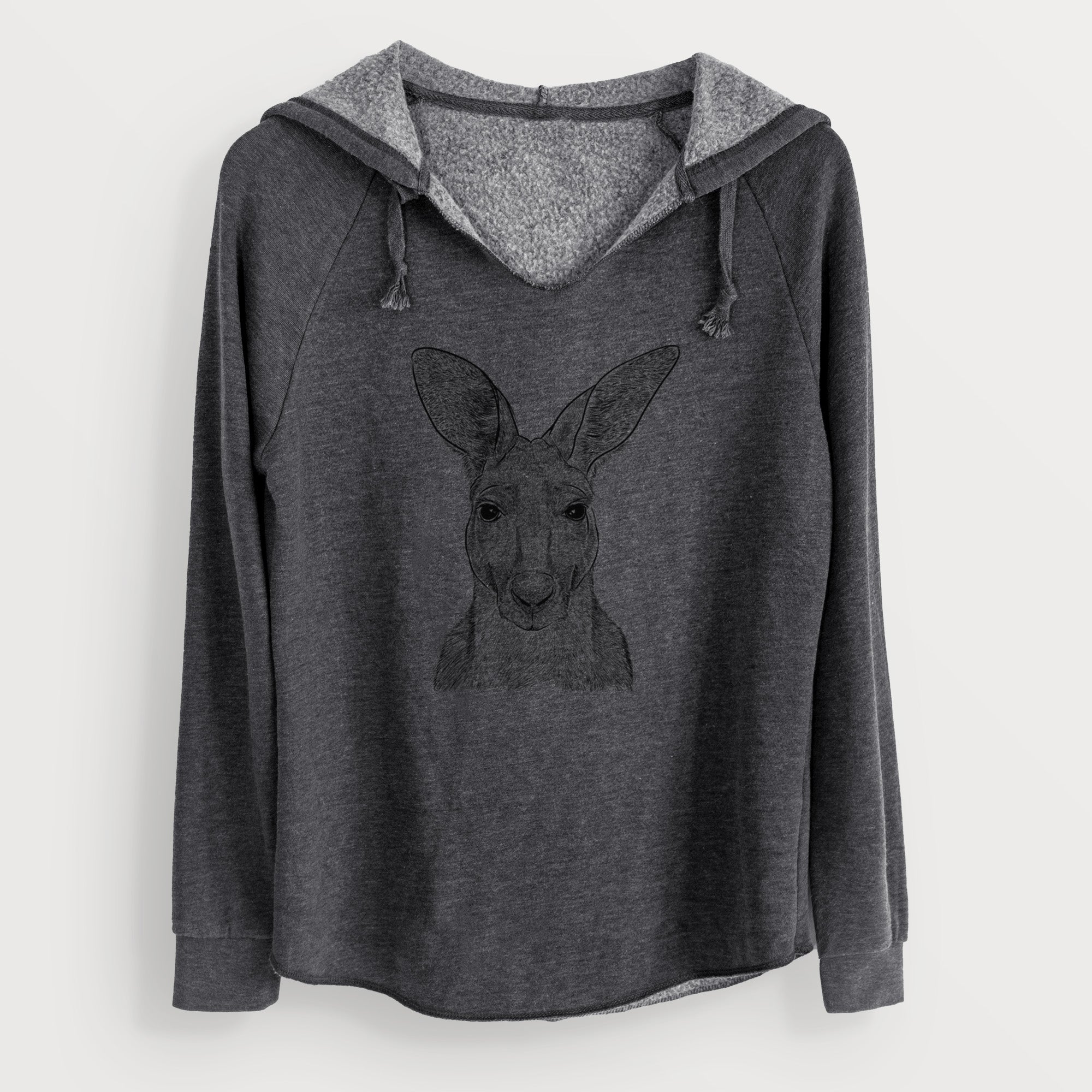 Bare Roger the Red Kangaroo - Cali Wave Hooded Sweatshirt