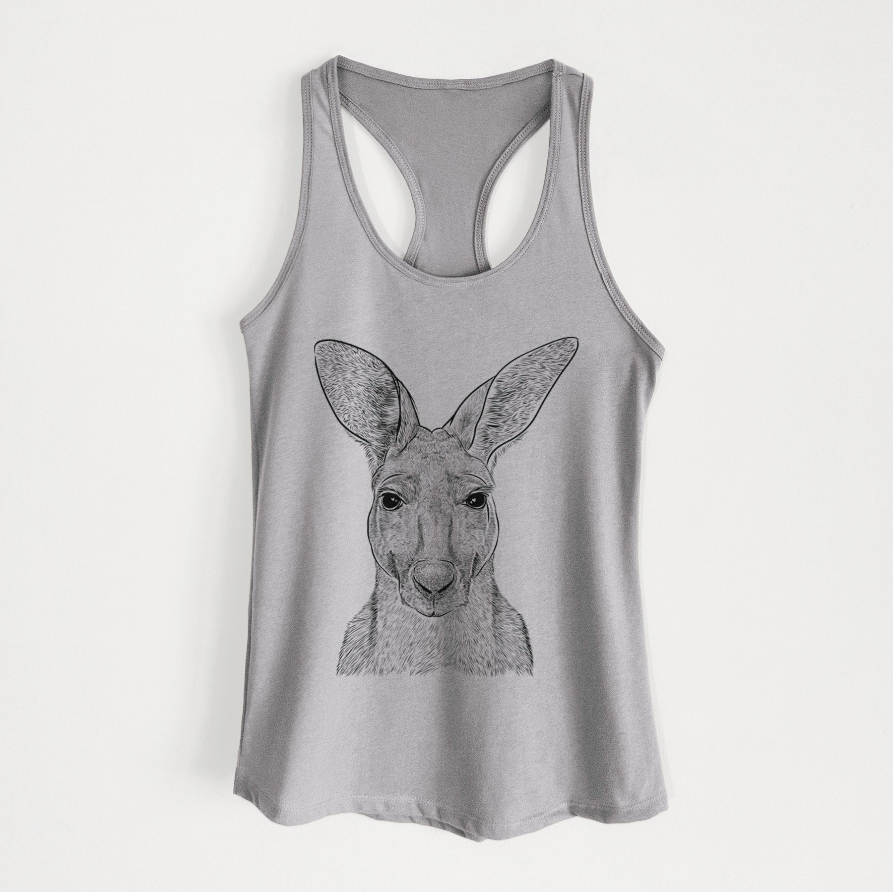 Roger the Red Kangaroo - Women's Racerback Tanktop