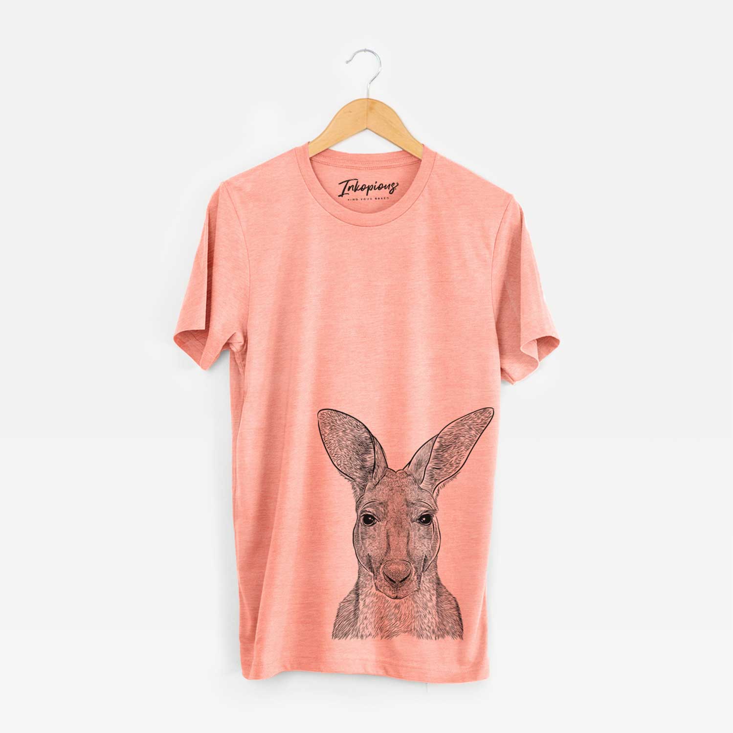 Bare Roger the Red Kangaroo - Unisex Crewneck