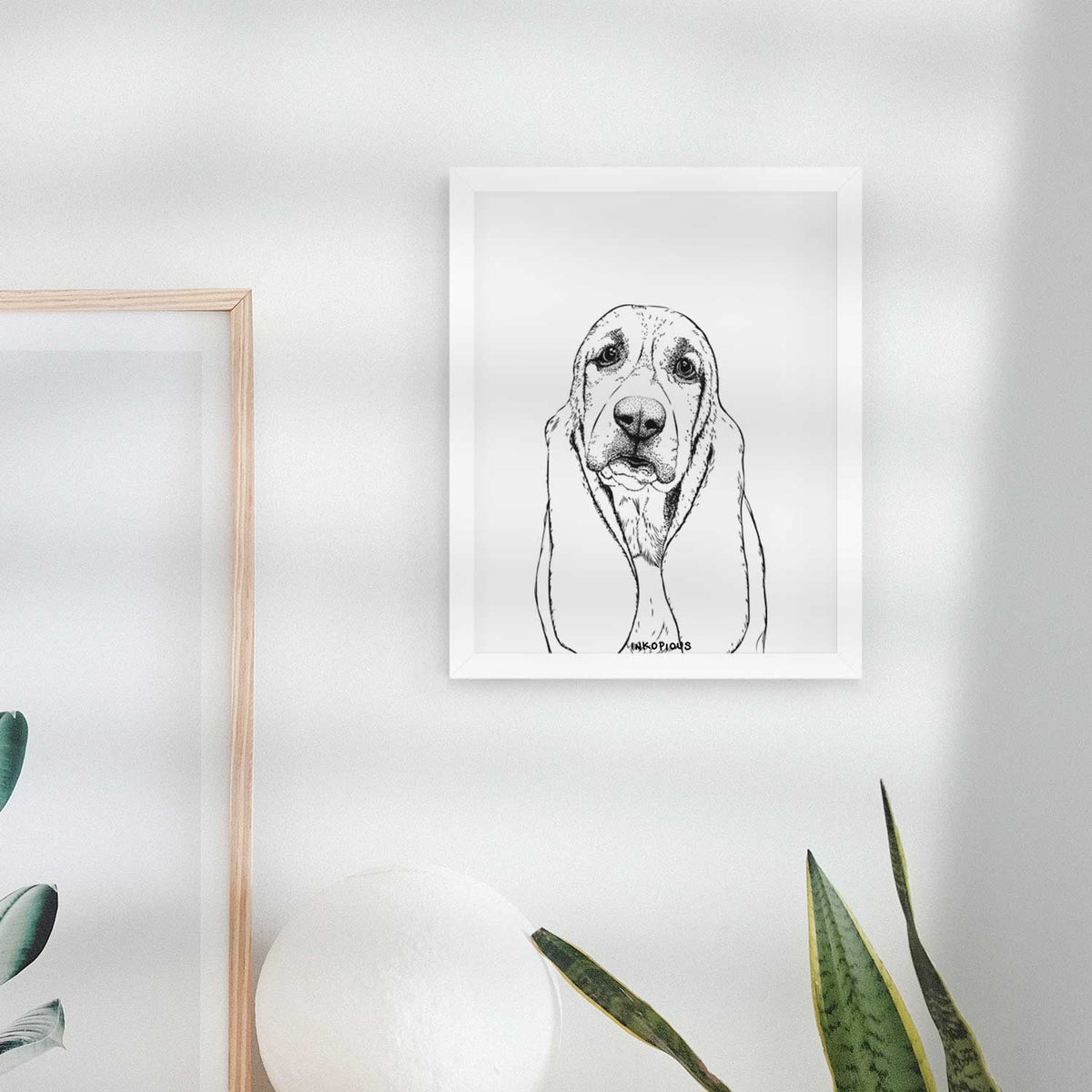 Rolo the Basset Hound Art Print