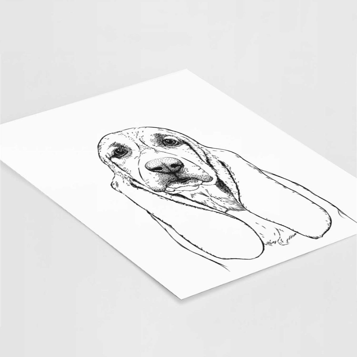 Rolo the Basset Hound Art Print