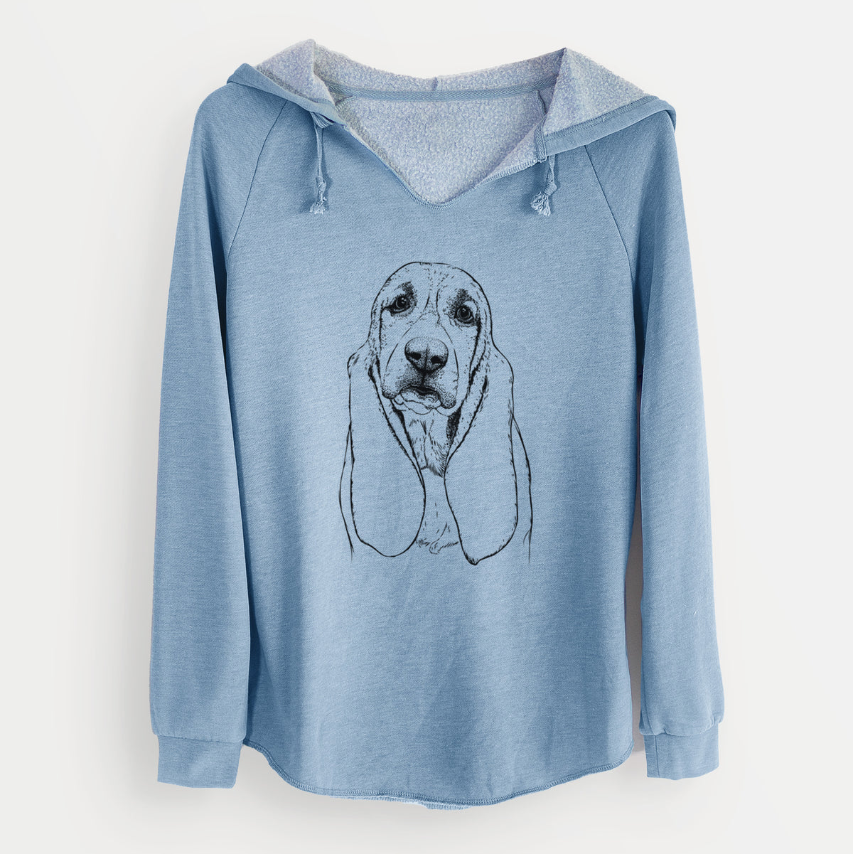 Bare Rolo the Basset Hound - Cali Wave Hooded Sweatshirt