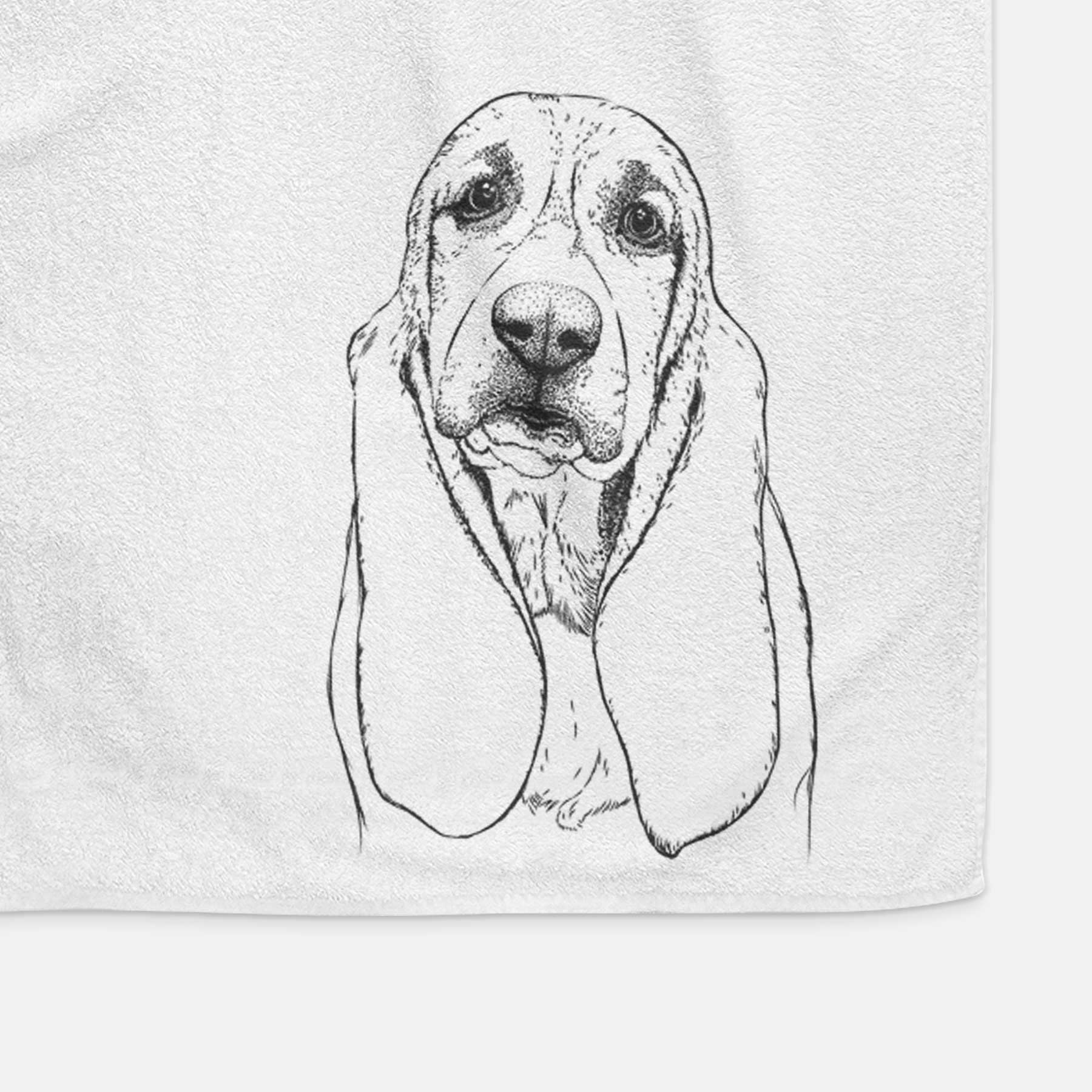 Rolo the Basset Hound Decorative Hand Towel