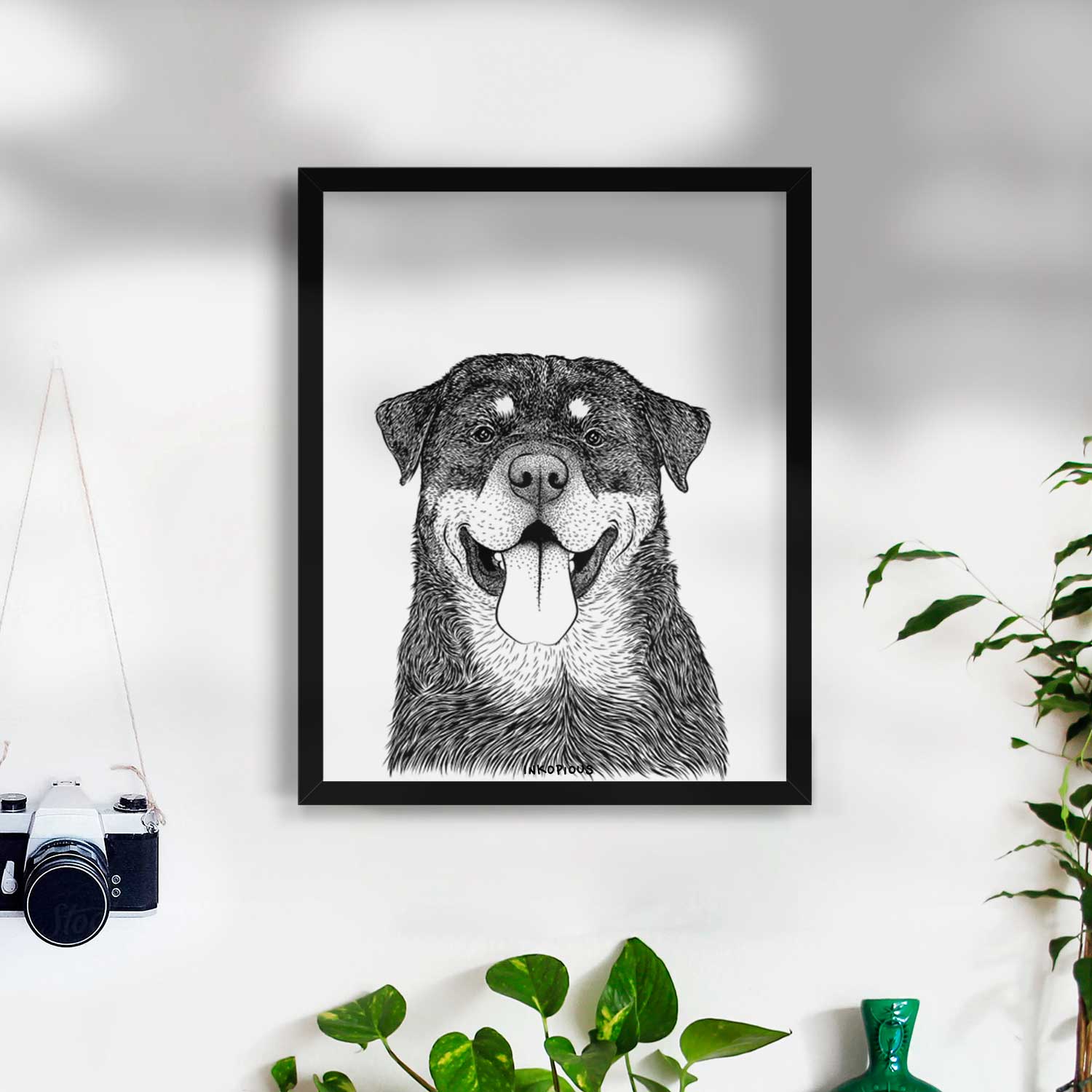 Romeo the Rottweiler Art Print