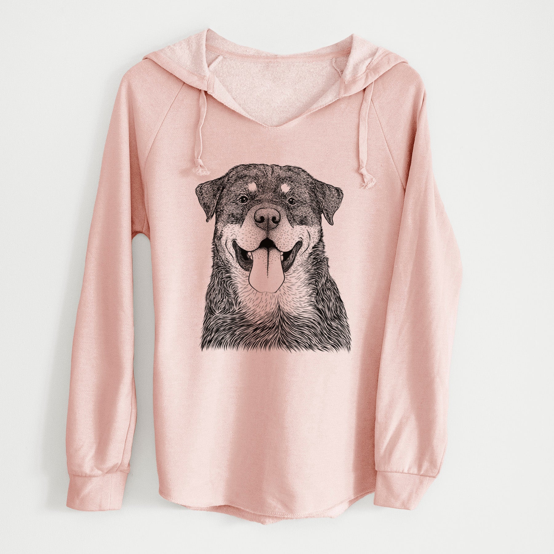 Bare Romeo the Rottweiler - Cali Wave Hooded Sweatshirt