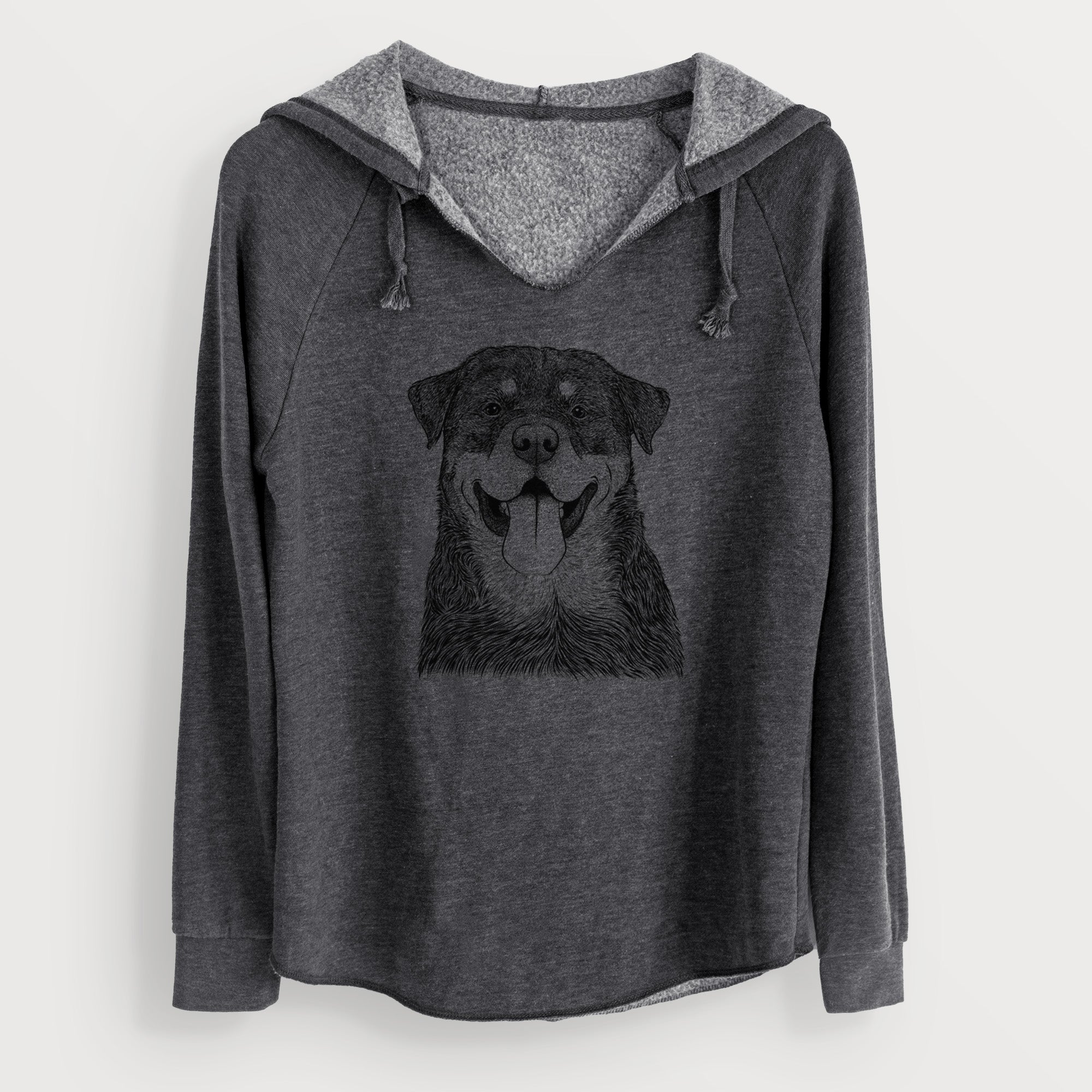 Bare Romeo the Rottweiler - Cali Wave Hooded Sweatshirt