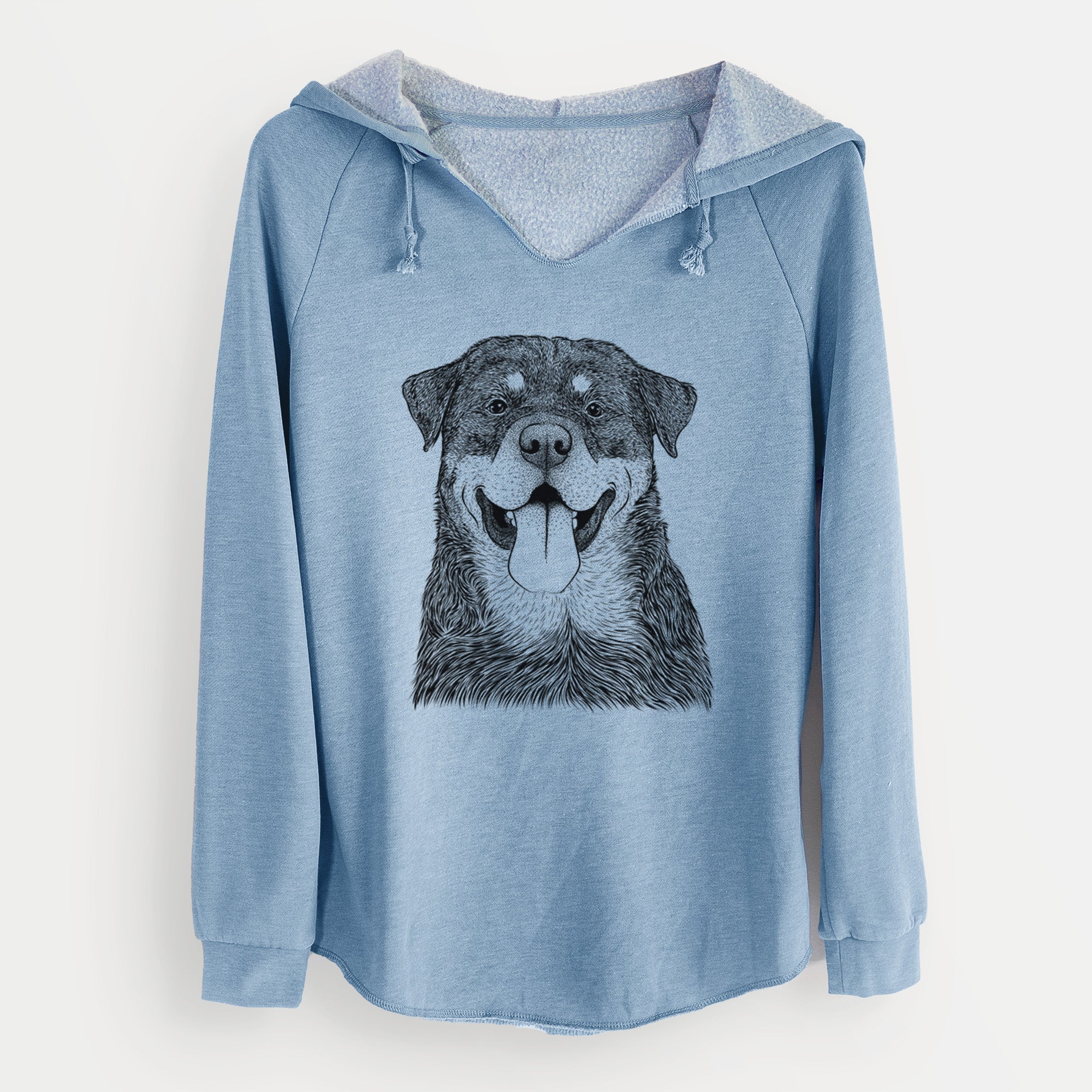 Bare Romeo the Rottweiler - Cali Wave Hooded Sweatshirt